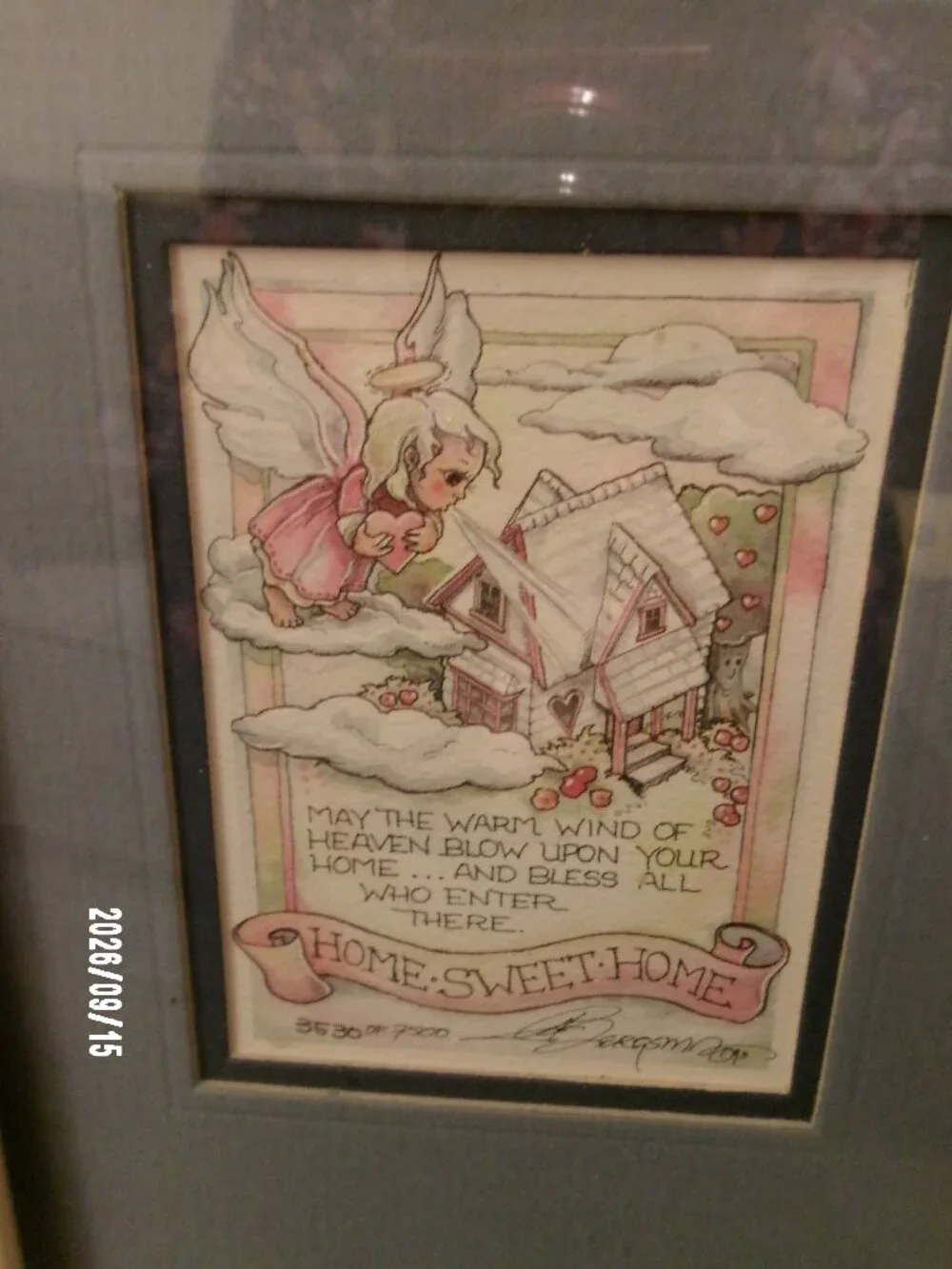 Home Sweet Home Small Print Jody Bergsma Matted and Numbered Framed Lithograph